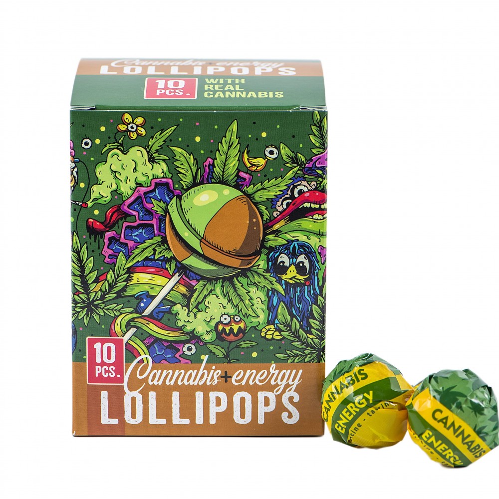 Euphoria Cannabis Energy Lollipops (Box of 10)