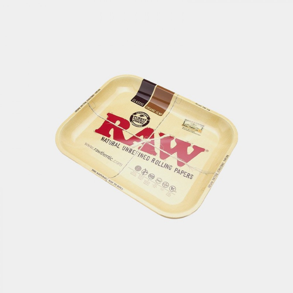RAW Classic Metal Rolling Tray - Large 34x27.5cm