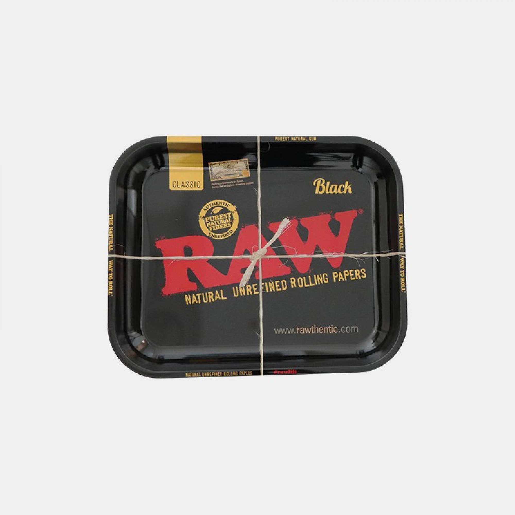 RAW Black Metal Rolling Tray - Large 34x27.5cm