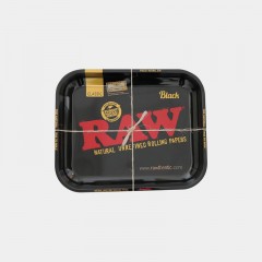 RAW Black Metal Rolling Tray - Large 34x27.5cm