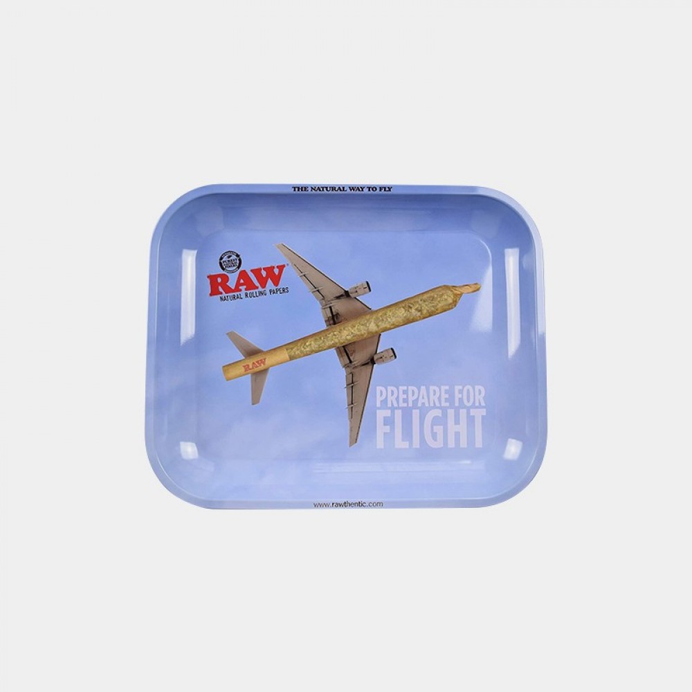 RAW Prepare For Flight Metal Rolling Tray - Large 34x27.5cm
