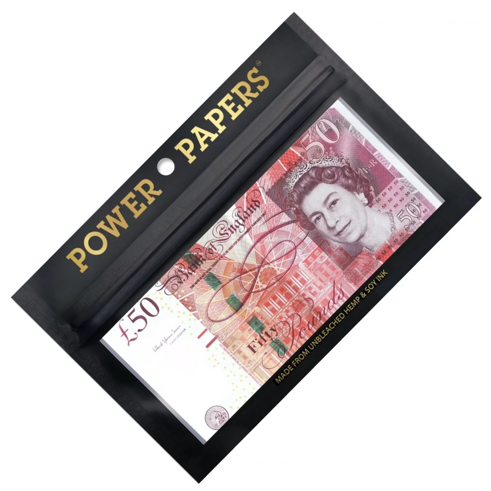 £50 Pounds Note Rolling Papers with Filter Tips
