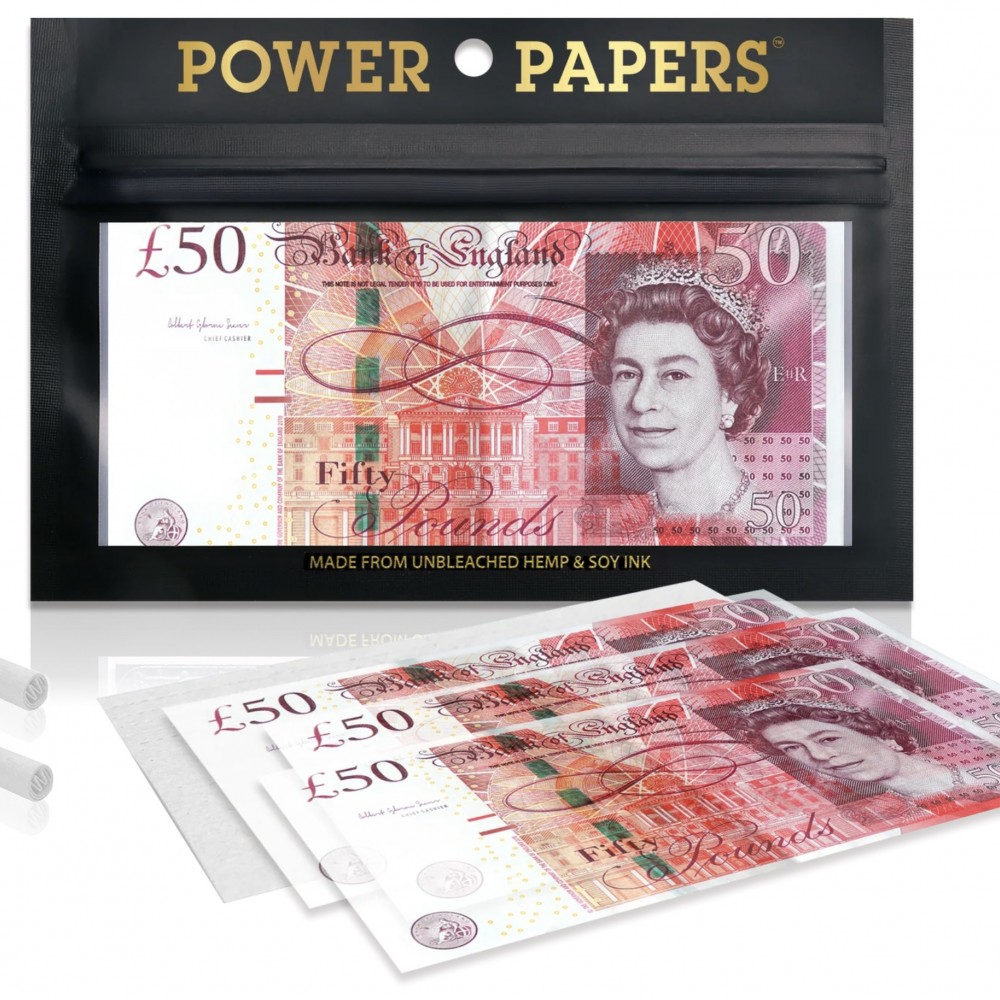 £50 Pounds Note Rolling Papers with Filter Tips £50 Pounds Note Rolling Papers with Filter Tips