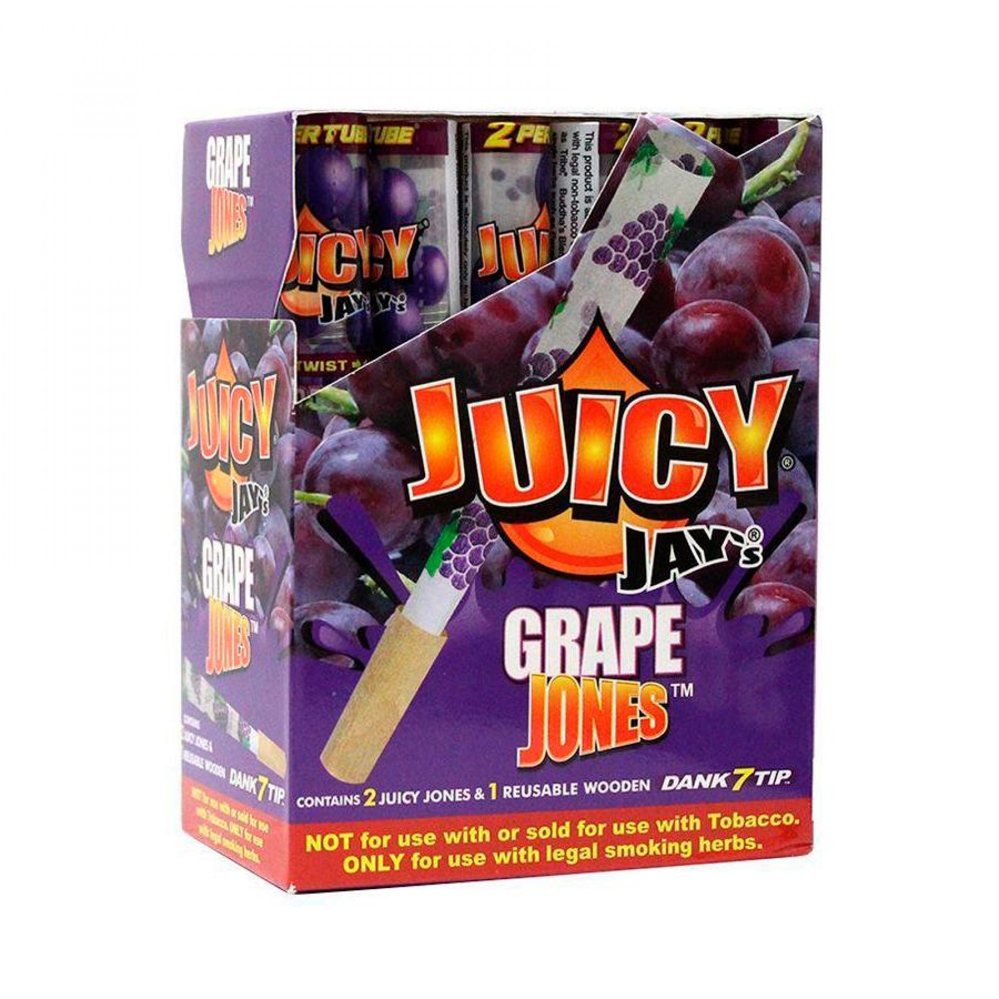 2x Juicy Jay's Grape Jones Pre-Rolled Hemp Cones 2x Juicy Jay's Grape Jones Pre-Rolled Hemp Cones