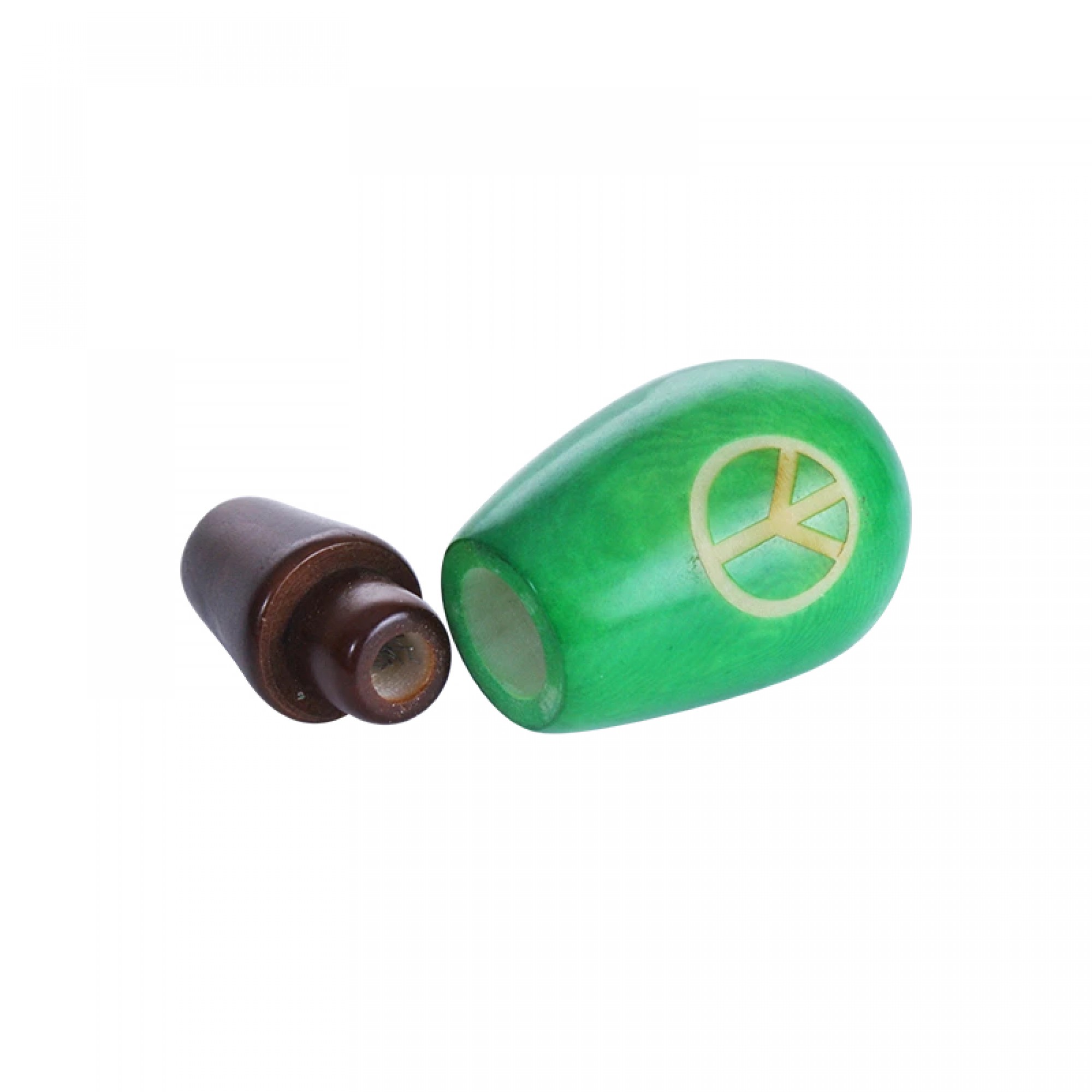 Vegan Ivory Pipe – Smokeless Handmade Pipe in Green