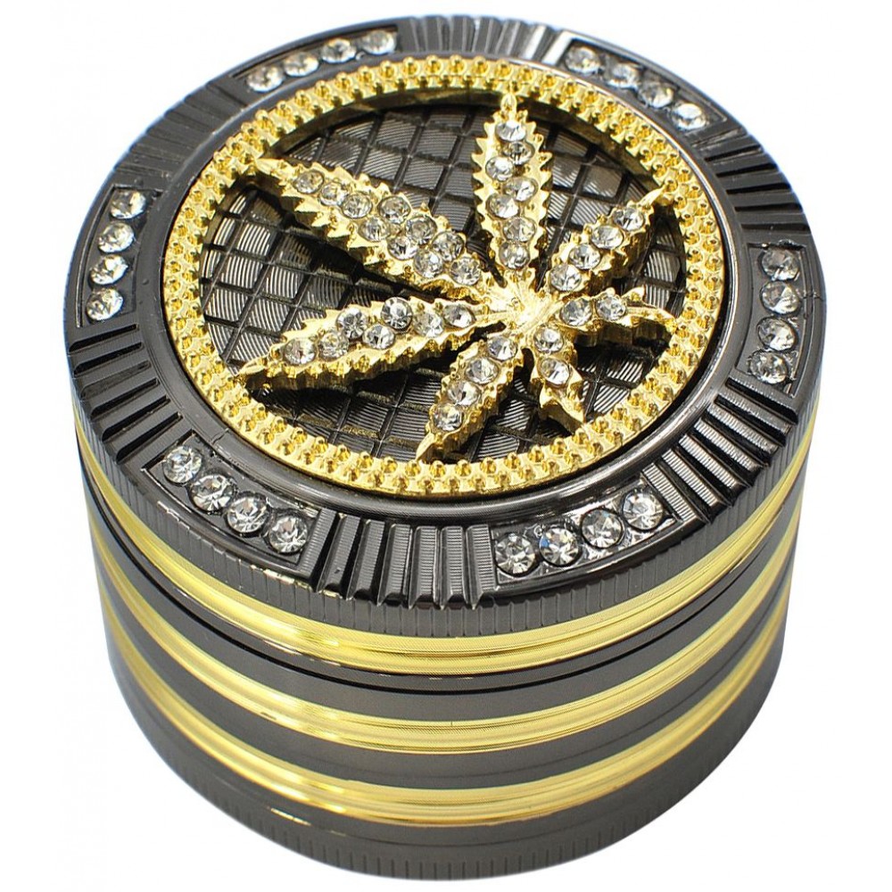 Bling Bling 4 Part Leaf Grinder by Champ High - 50mm