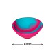 Silicone Mixing Bowl 7cm – Marbled Fuchsia and Teal