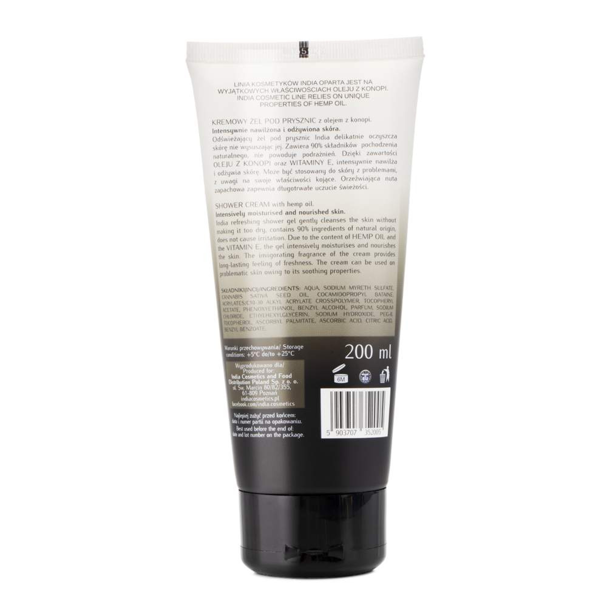 Shower Cream with Hemp Oil (200ml)