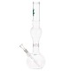 Canna Leaf Glass Bong with Ice Notches - 39cm