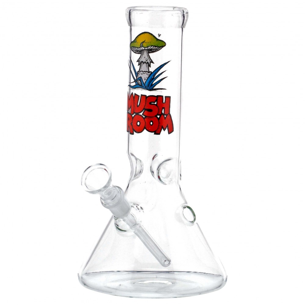 Mushroom Beaker Glass Bong - 23cm