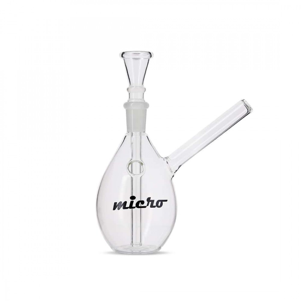 Tear Drop Glass Bong by Micro - 14cm