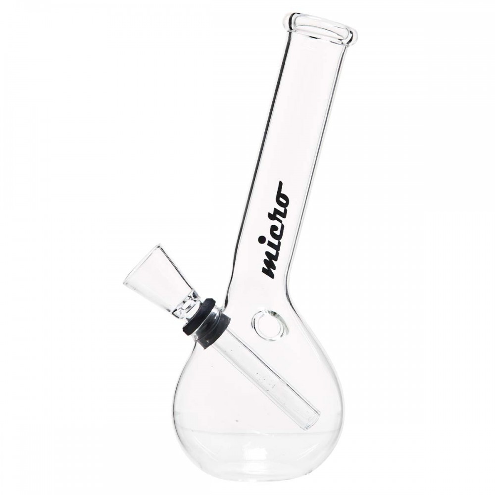 Rounded Hangover Glass Bong by Micro - 16cm
