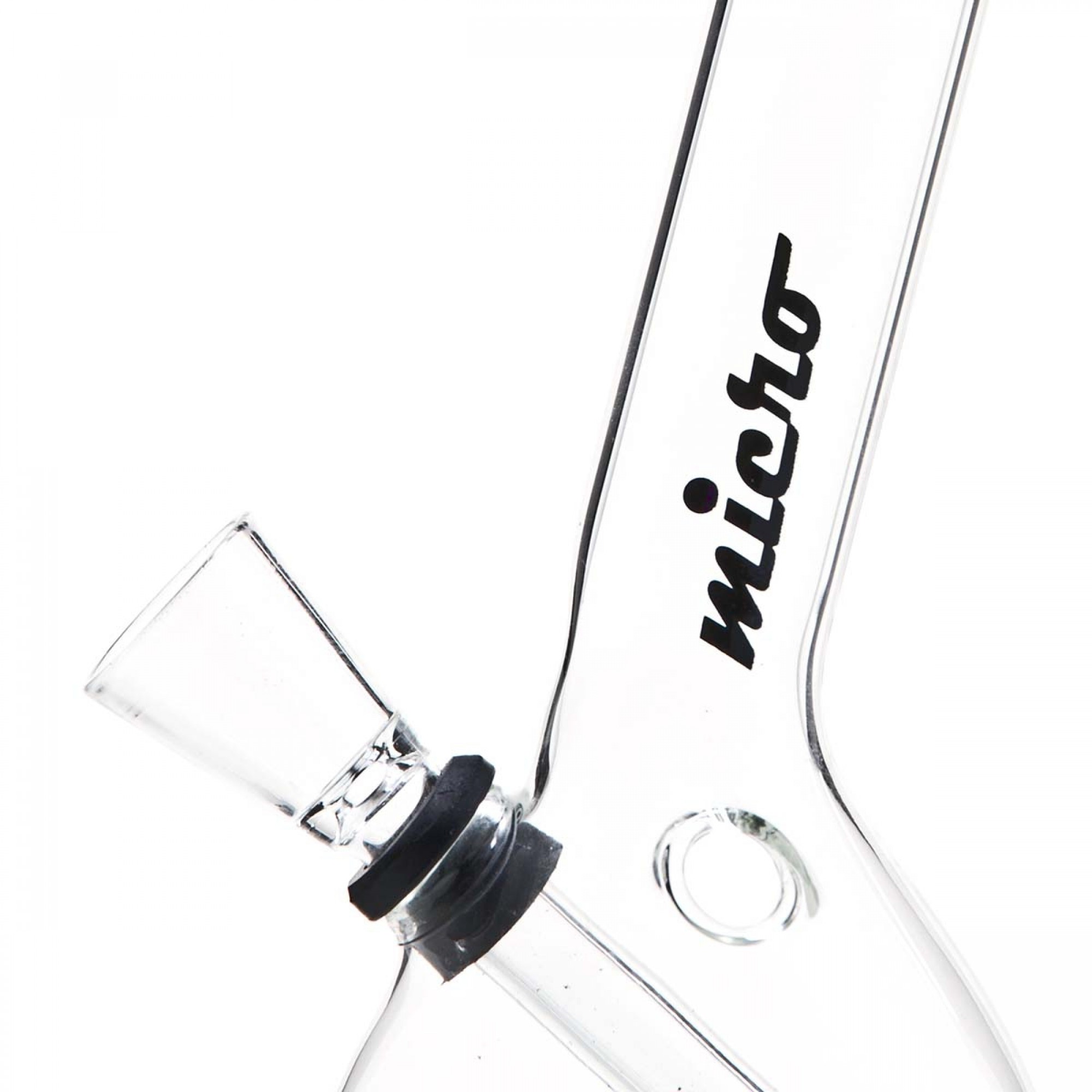 Rounded Hangover Glass Bong by Micro - 16cm