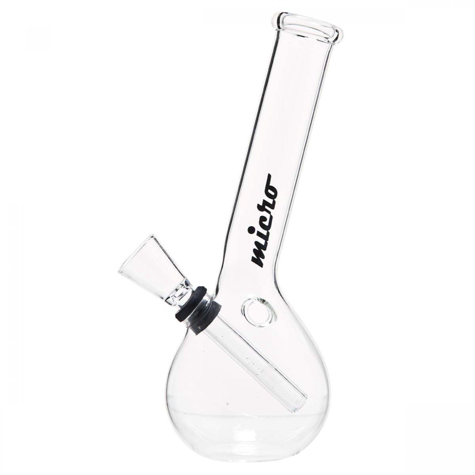 Rounded Hangover Glass Bong by Micro - 16cm