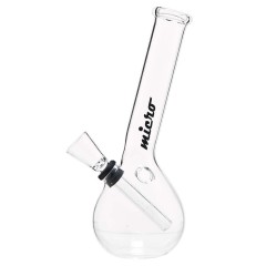Rounded Hangover Glass Bong by Micro - 16cm
