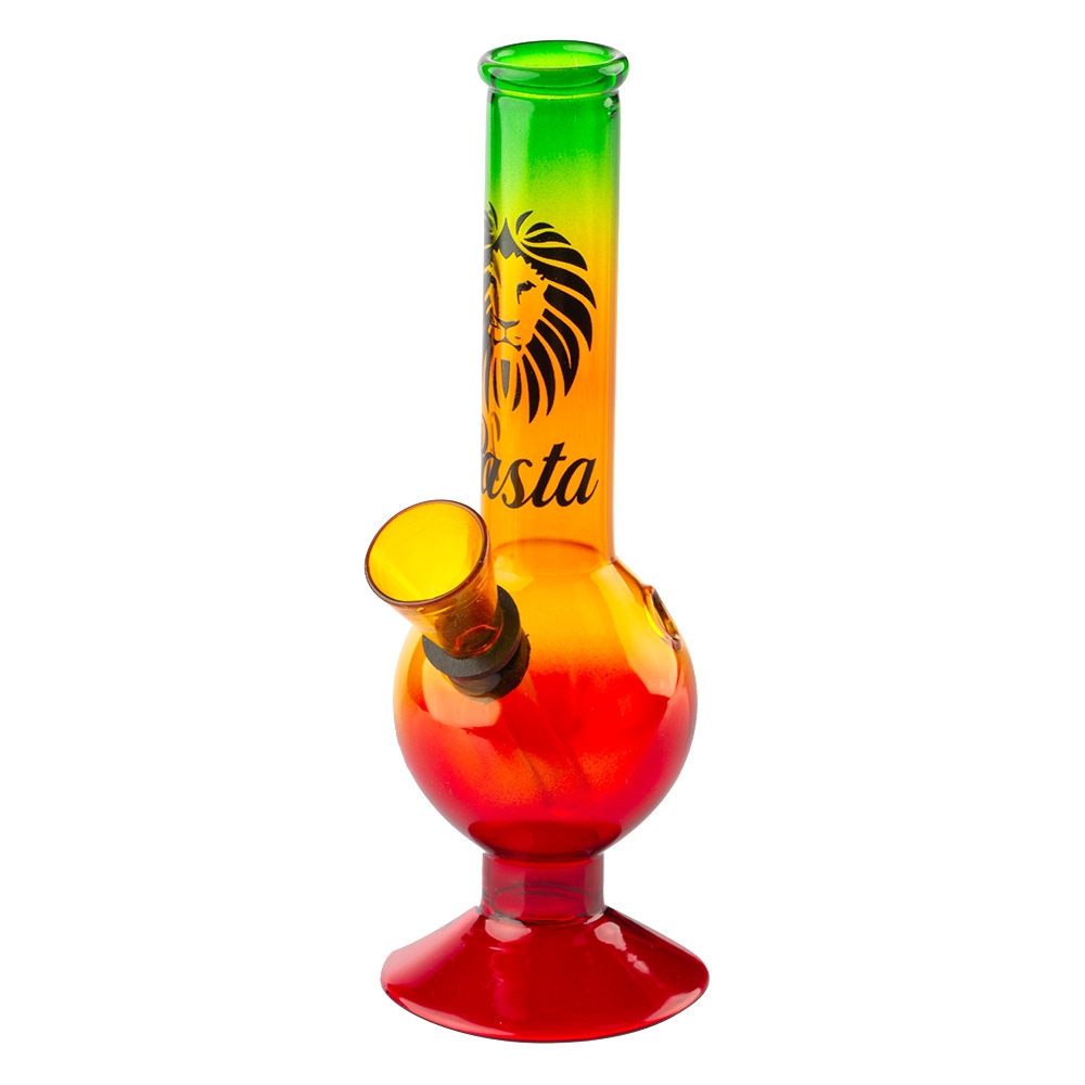 Elevated Rasta Glass Bong - 16cm