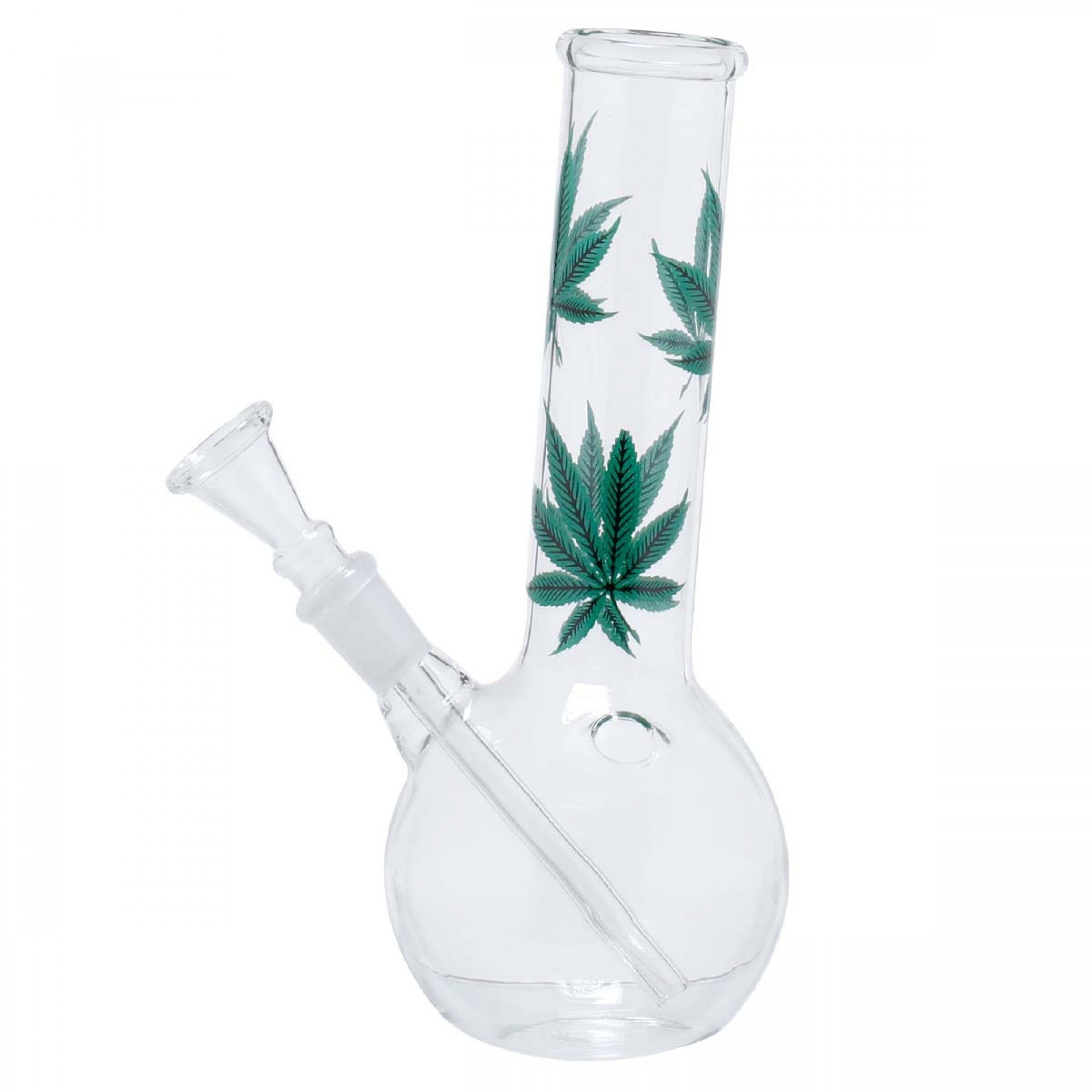 Leaves Bouncer Glass Bong - 22cm
