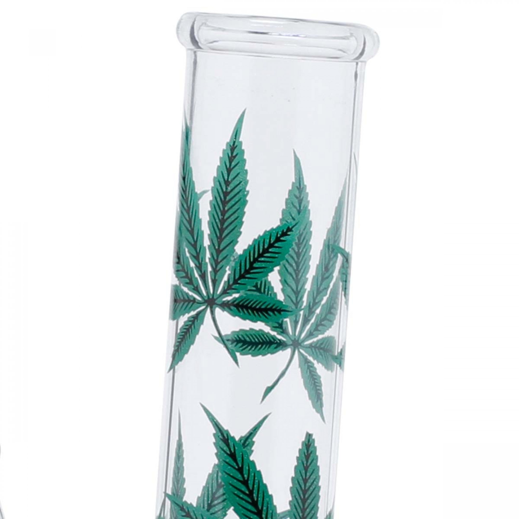 Leaves Bouncer Glass Bong - 22cm