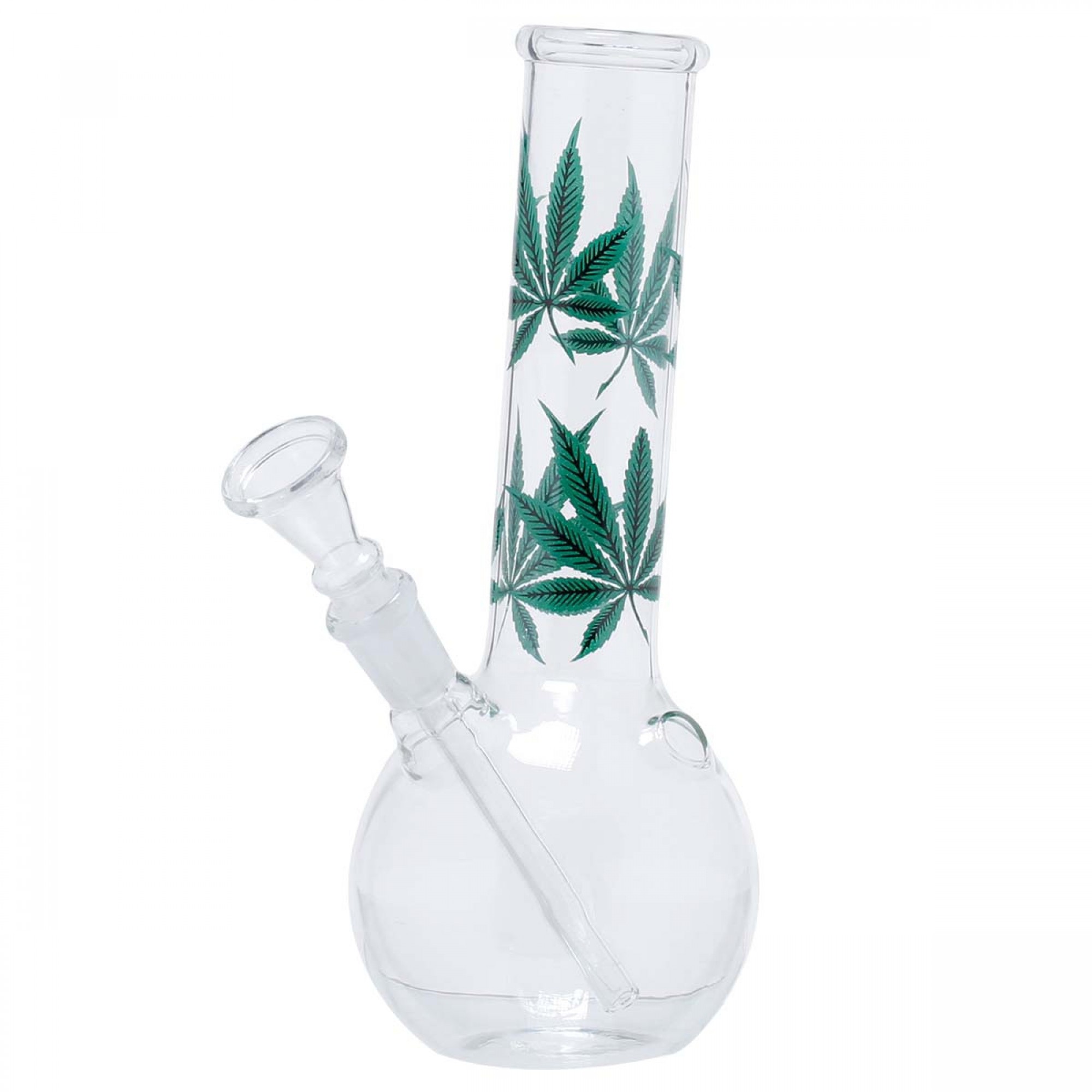 Leaves Bouncer Glass Bong - 22cm