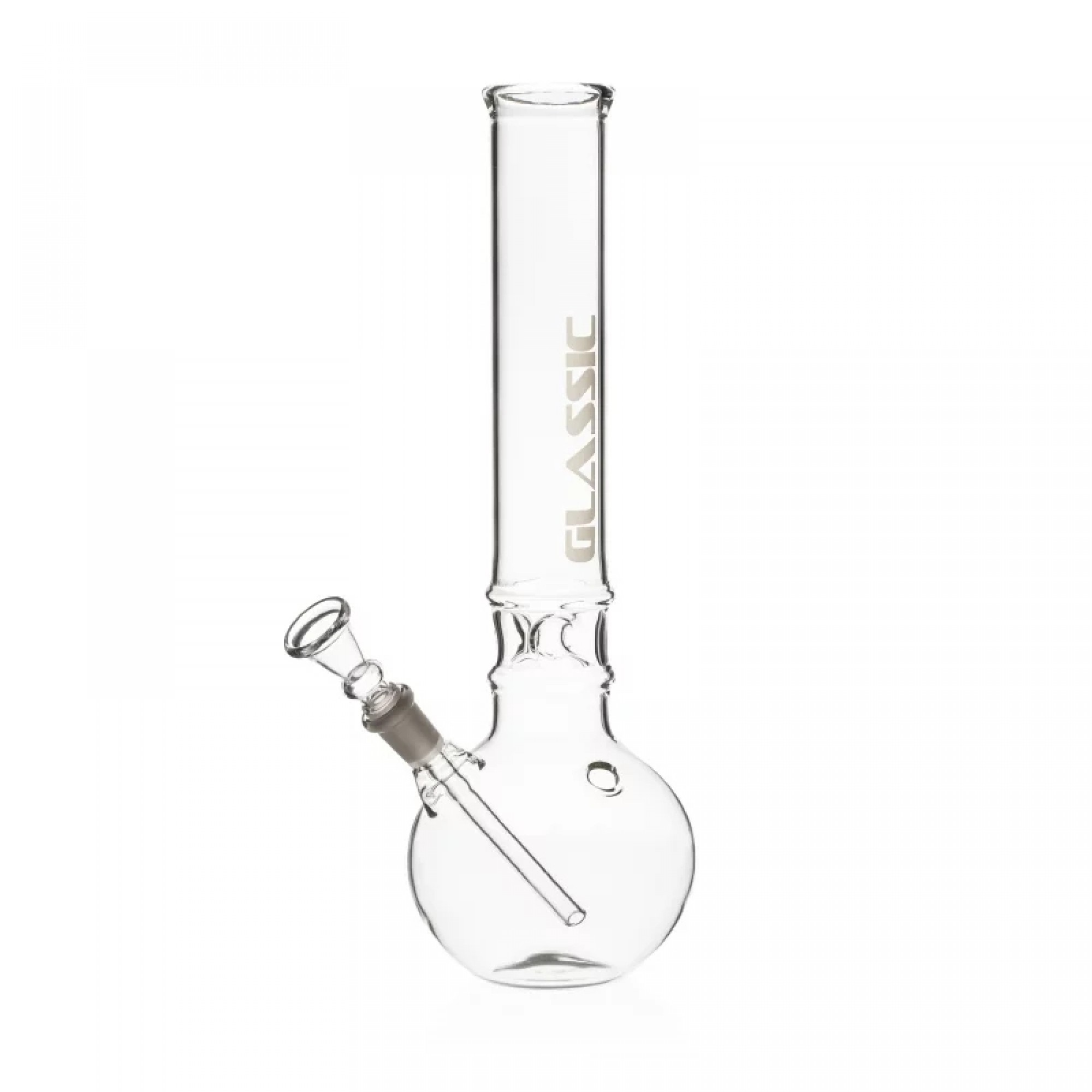 Glassic Bouncer Glass Bong with Ice Notches - 30cm