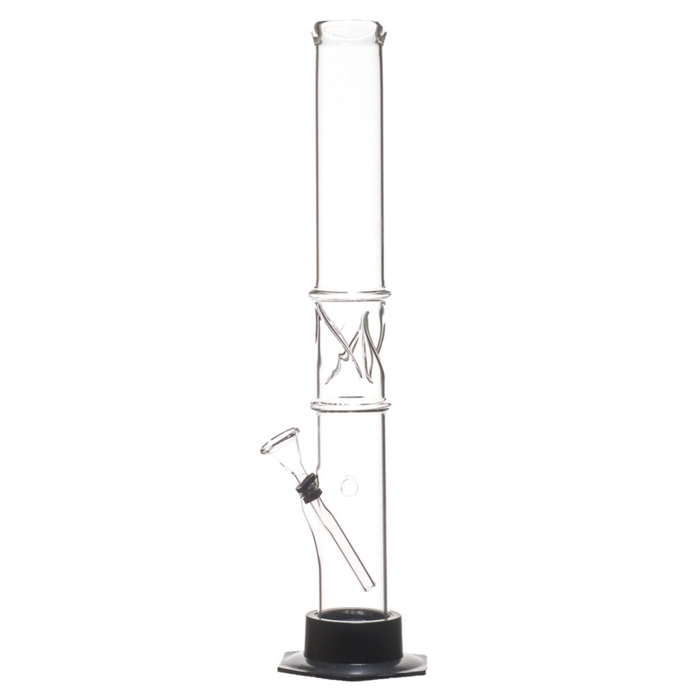 Glass Bong with Black Base - 40cm
