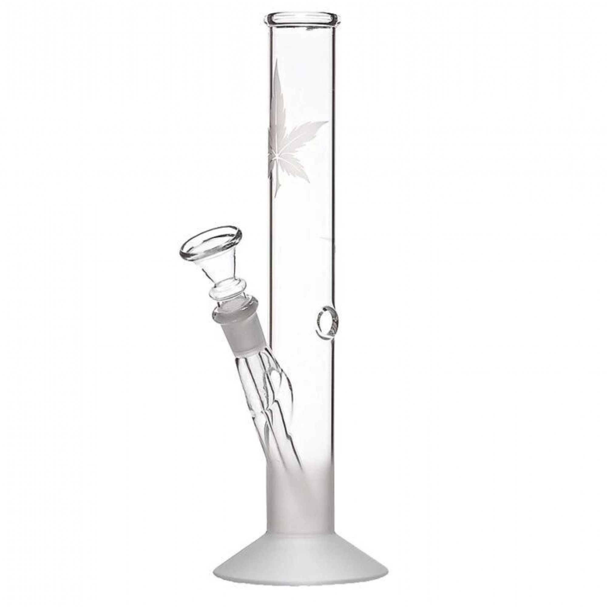 Frosted Leaf Glass Bong -26cm