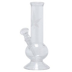 Frosted Leaf Glass Bong – 21cm