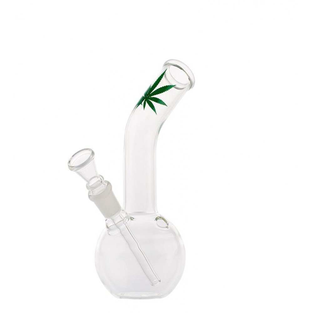 Glass Leaf Bong - 16cm