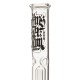 Amsterdam Glass Bong with Dome Percolator and Ice Notches - 30cm
