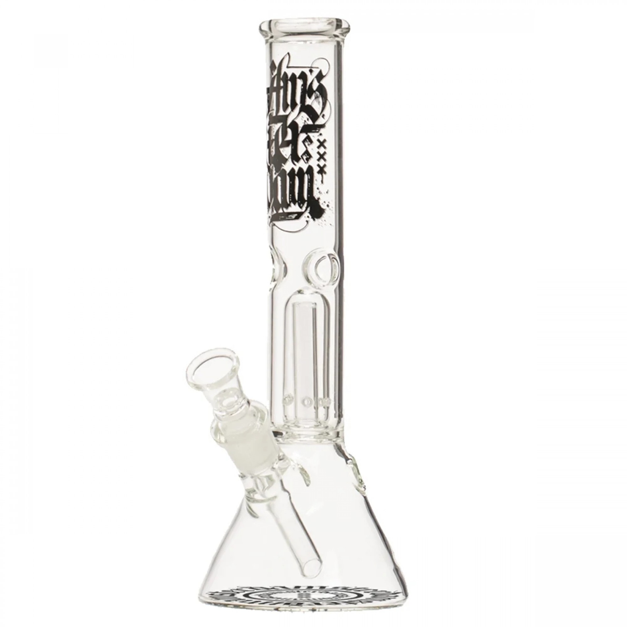 Amsterdam Glass Bong with Dome Percolator and Ice Notches - 30cm