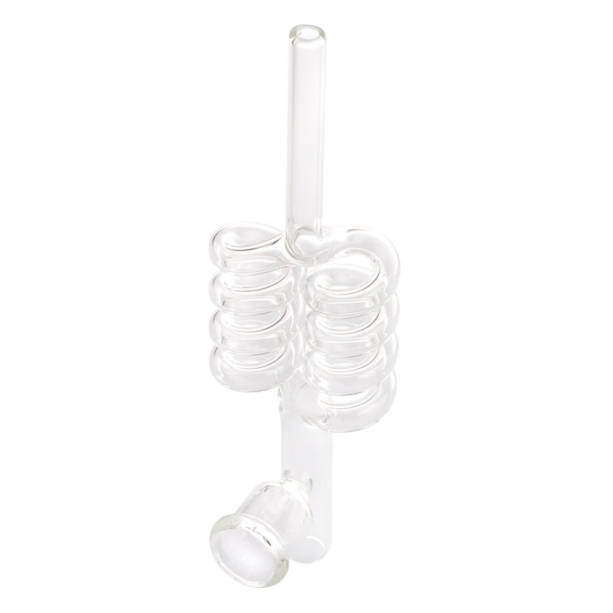 Glass Double Spiral Pipe - 17cm Glass Double Spiral Pipe - 17cm