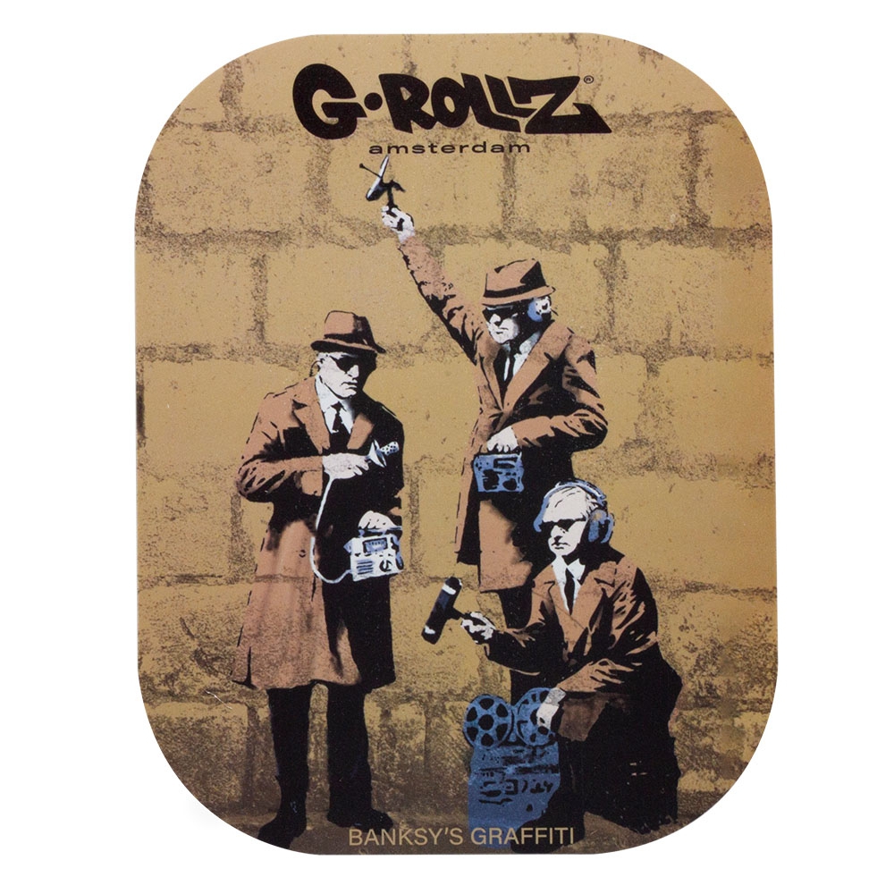 Banksy Spy Booth Magnetic Rolling Tray Cover - 18x14cm (small)