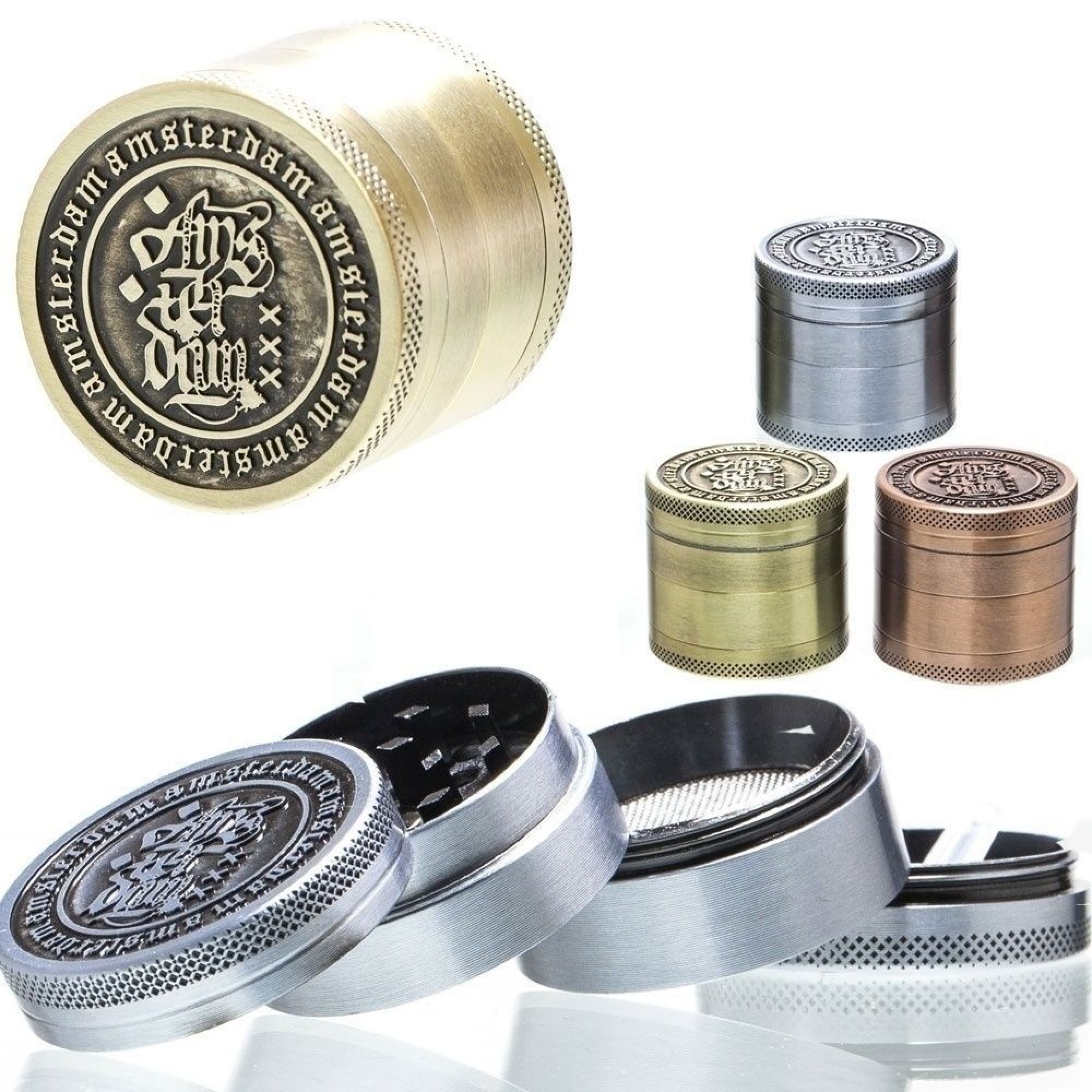 4 Part Metal Grinder by Amsterdam - 40mm