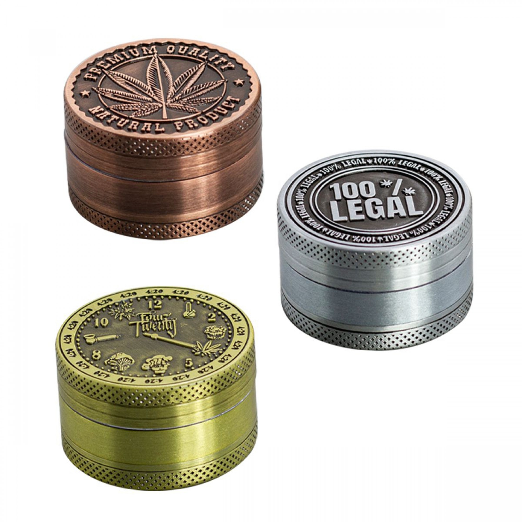 3 Part 420 Design Zinc Grinder by Amsterdam - 40mm