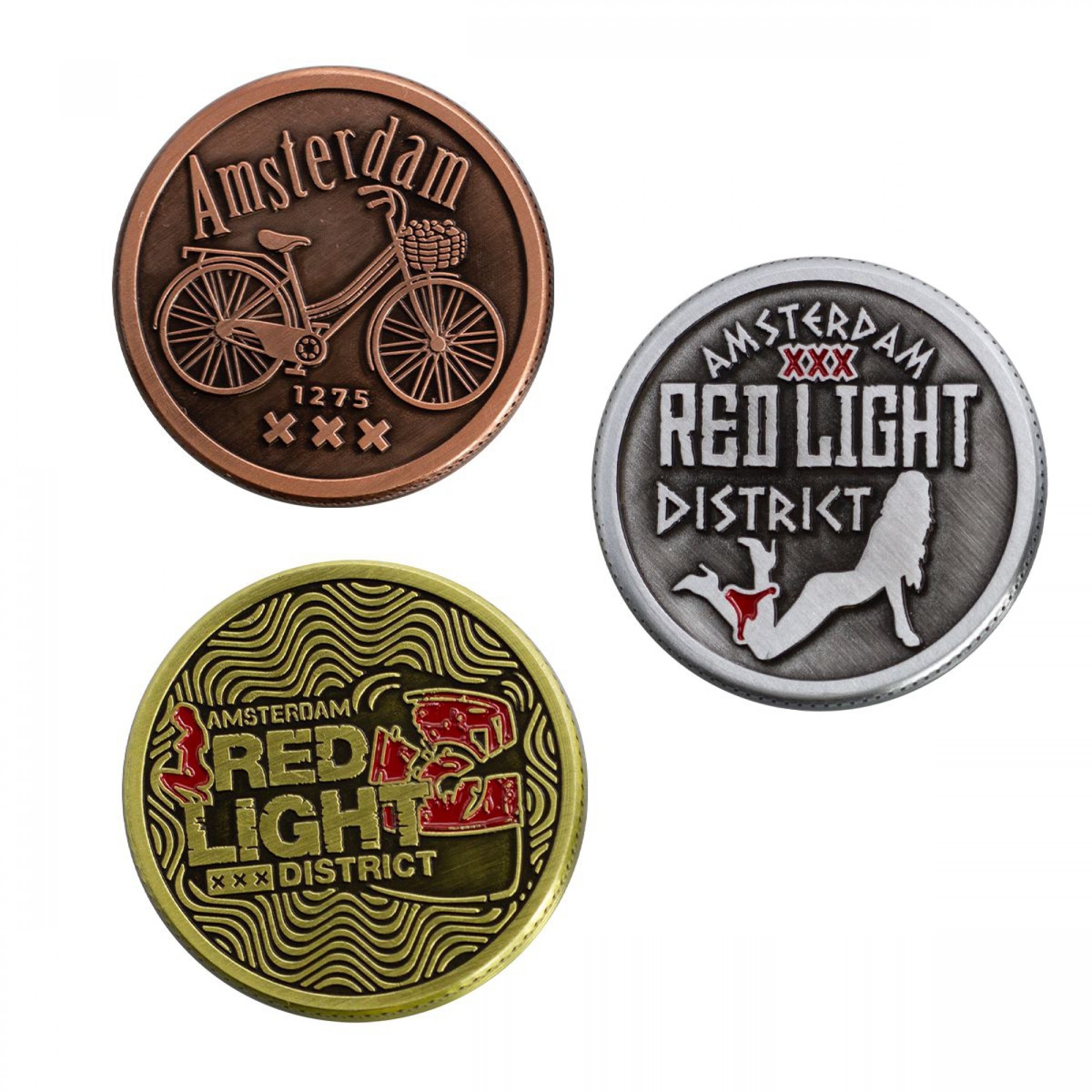 4 Part Red Light Design Zinc Grinder by Amsterdam - 50mm