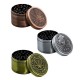 4 Part Leaf Design Zinc Grinder by Amsterdam - 60mm 4 Part Leaf Design Zinc Grinder by Amsterdam - 60mm