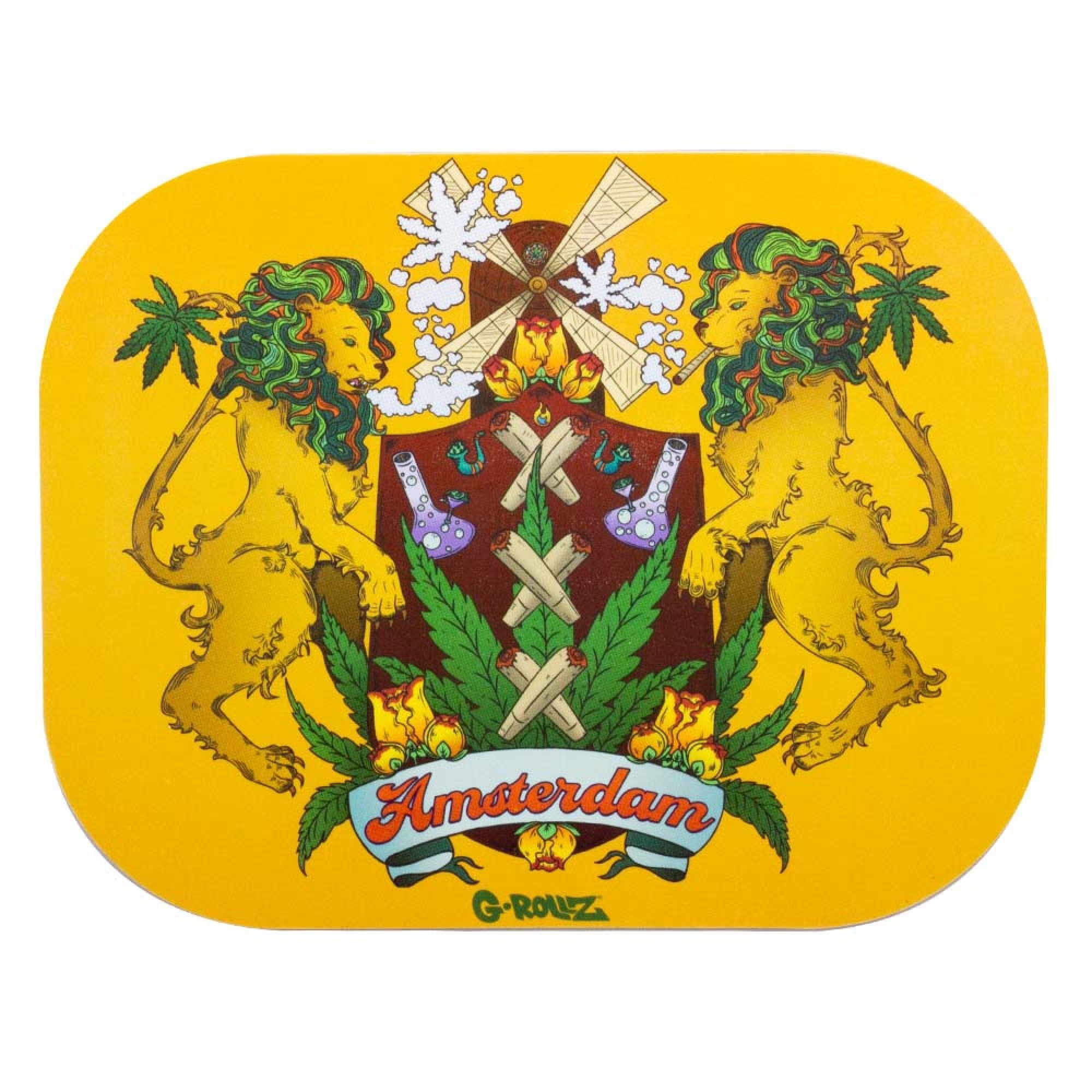 Canna Lion Magnetic Rolling Tray Cover - 18x14cm (small)