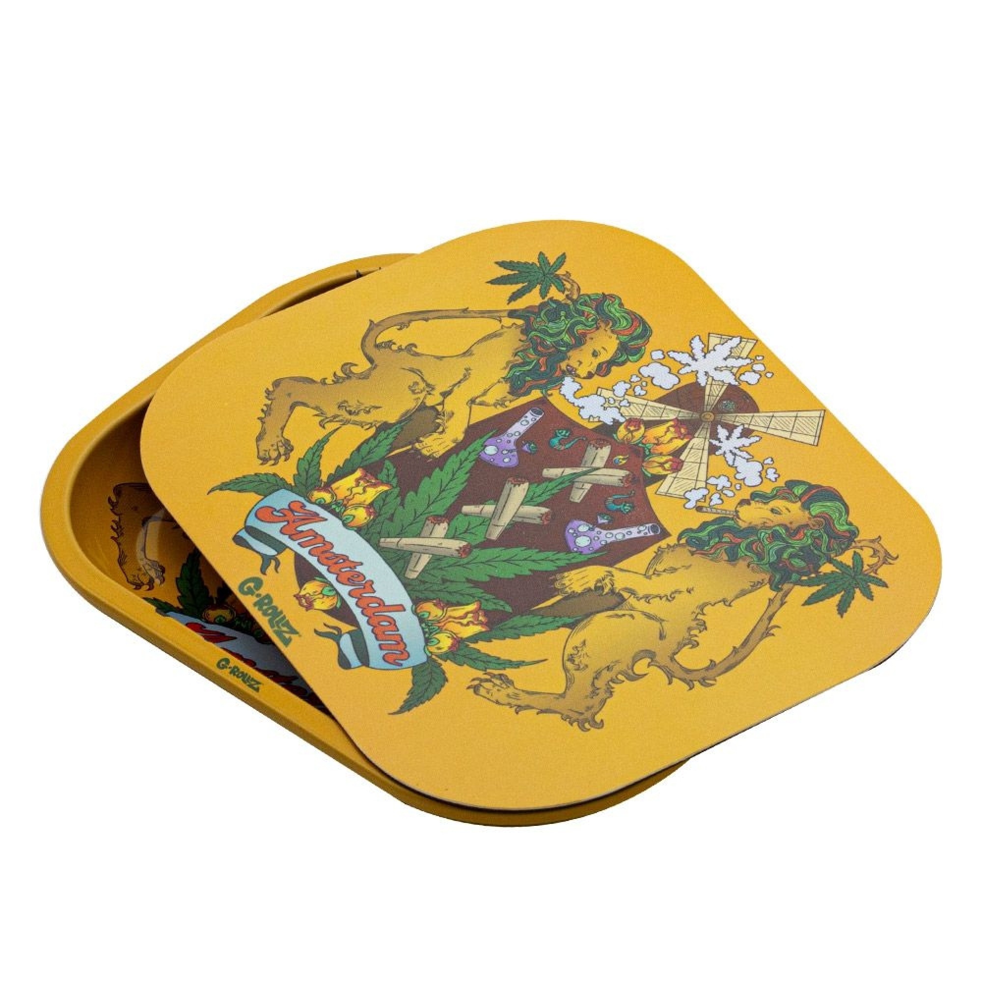 Canna Lion Magnetic Rolling Tray Cover - 18x14cm (small)