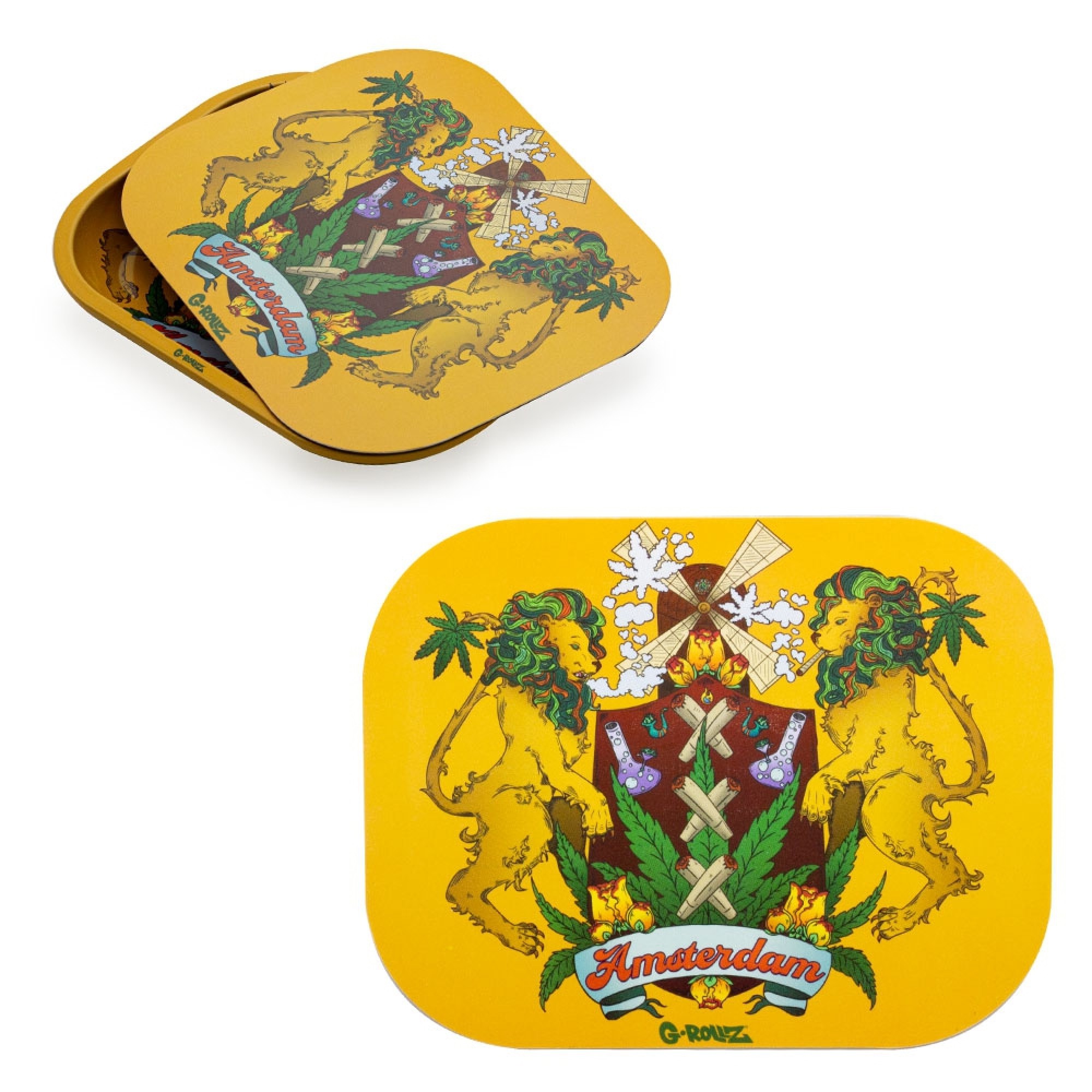 Canna Lion Magnetic Rolling Tray Cover - 18x14cm (small)