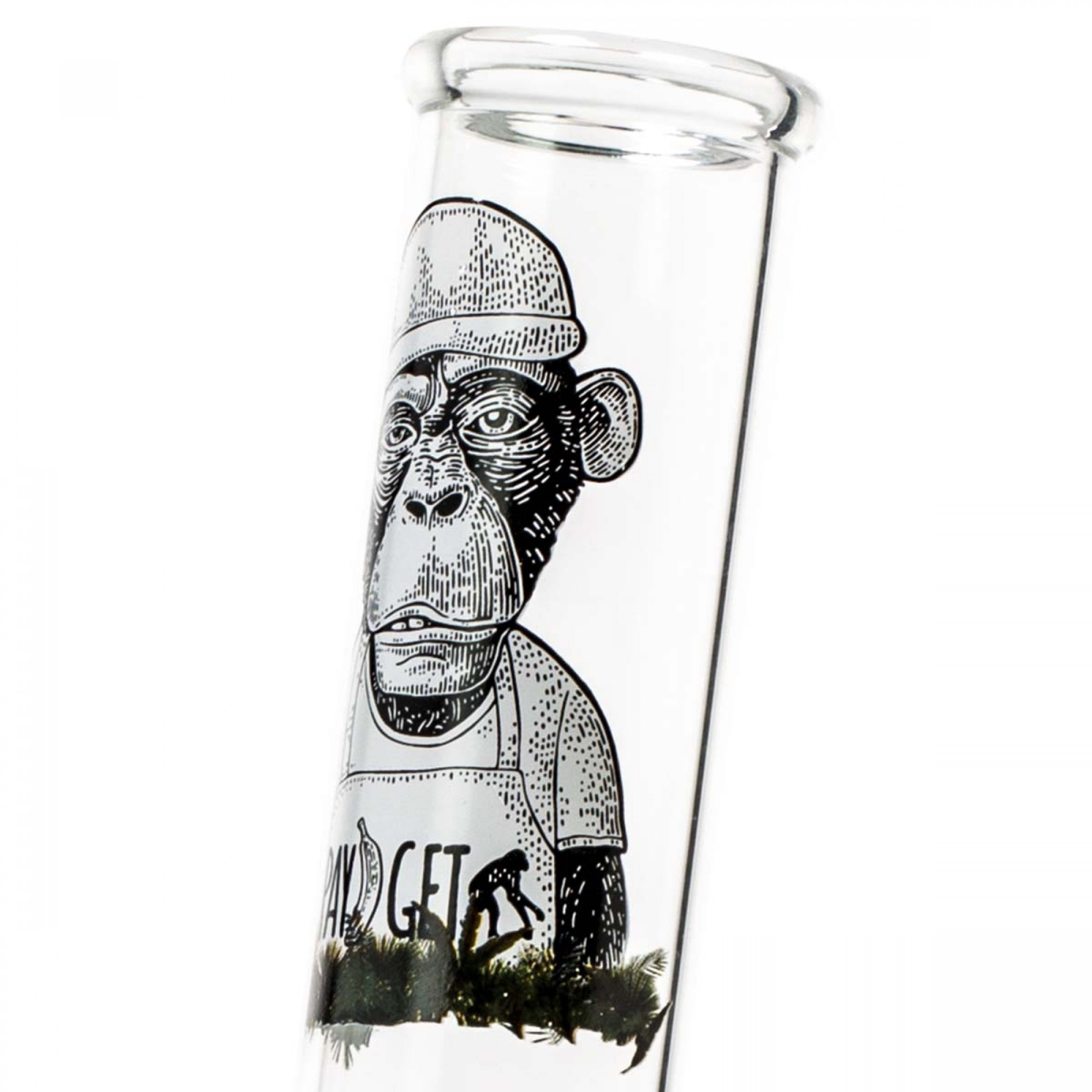 Stoned Ape Glass Bong by Greenline – 25cm Stoned Ape Glass Bong by Greenline – 25cm