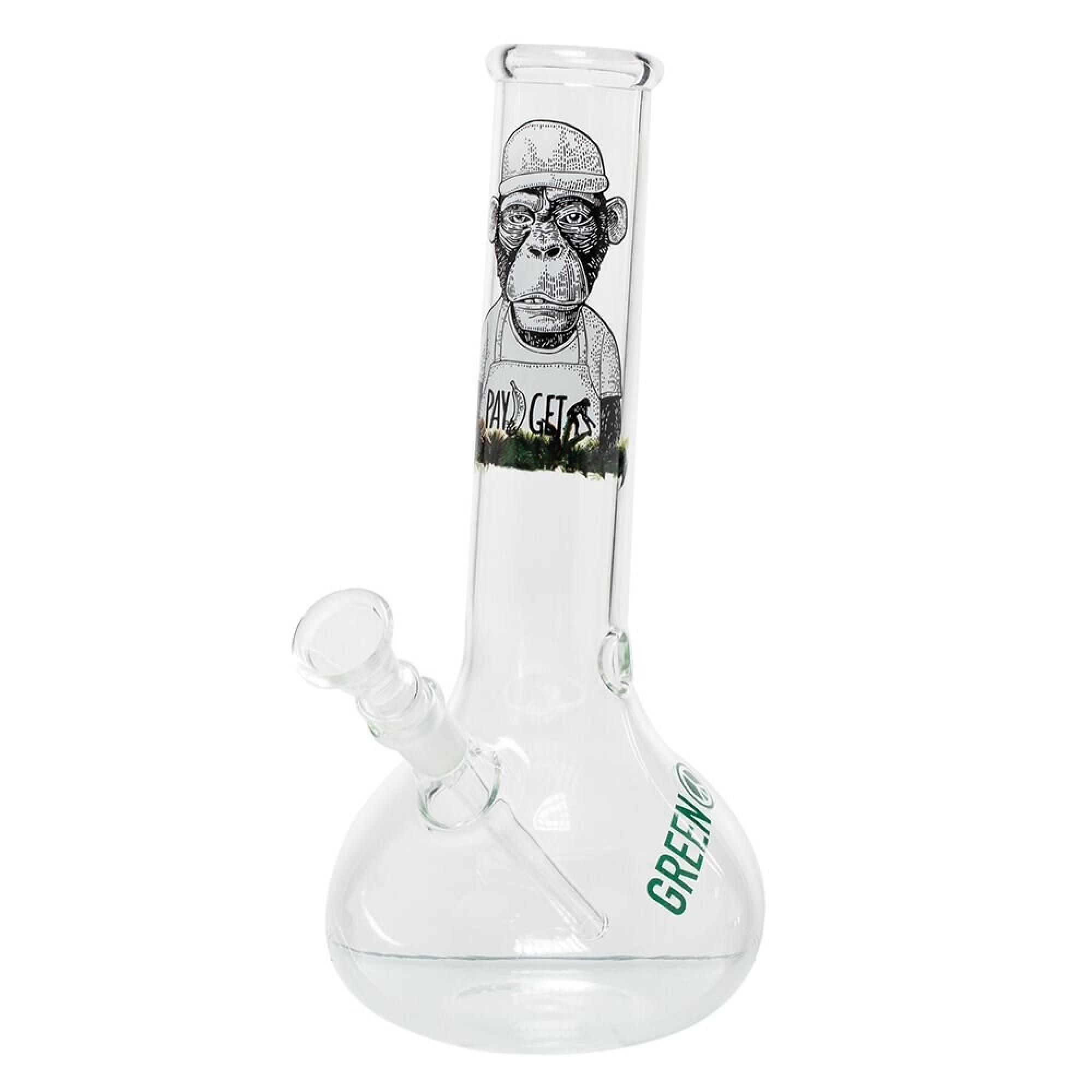 Stoned Ape Glass Bong by Greenline – 25cm Stoned Ape Glass Bong by Greenline – 25cm