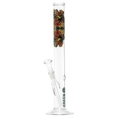 Peace Straight Glass Bong by Greenline - 35cm
