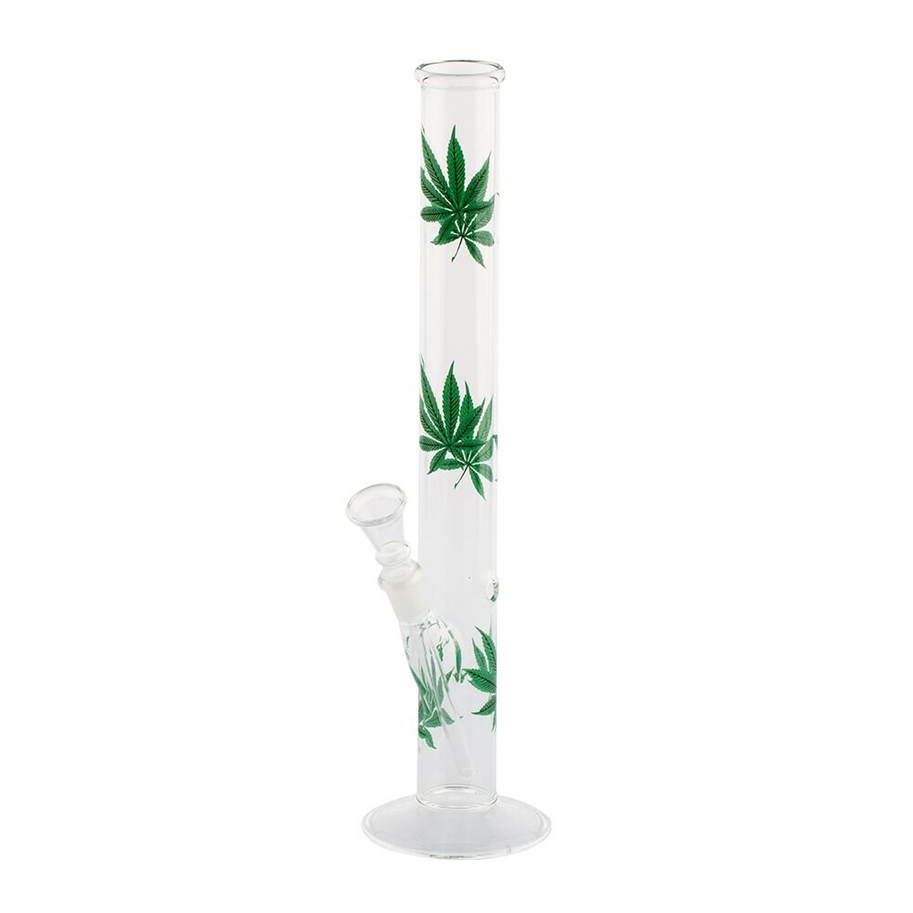 Leaves Glass Bong – 35cm