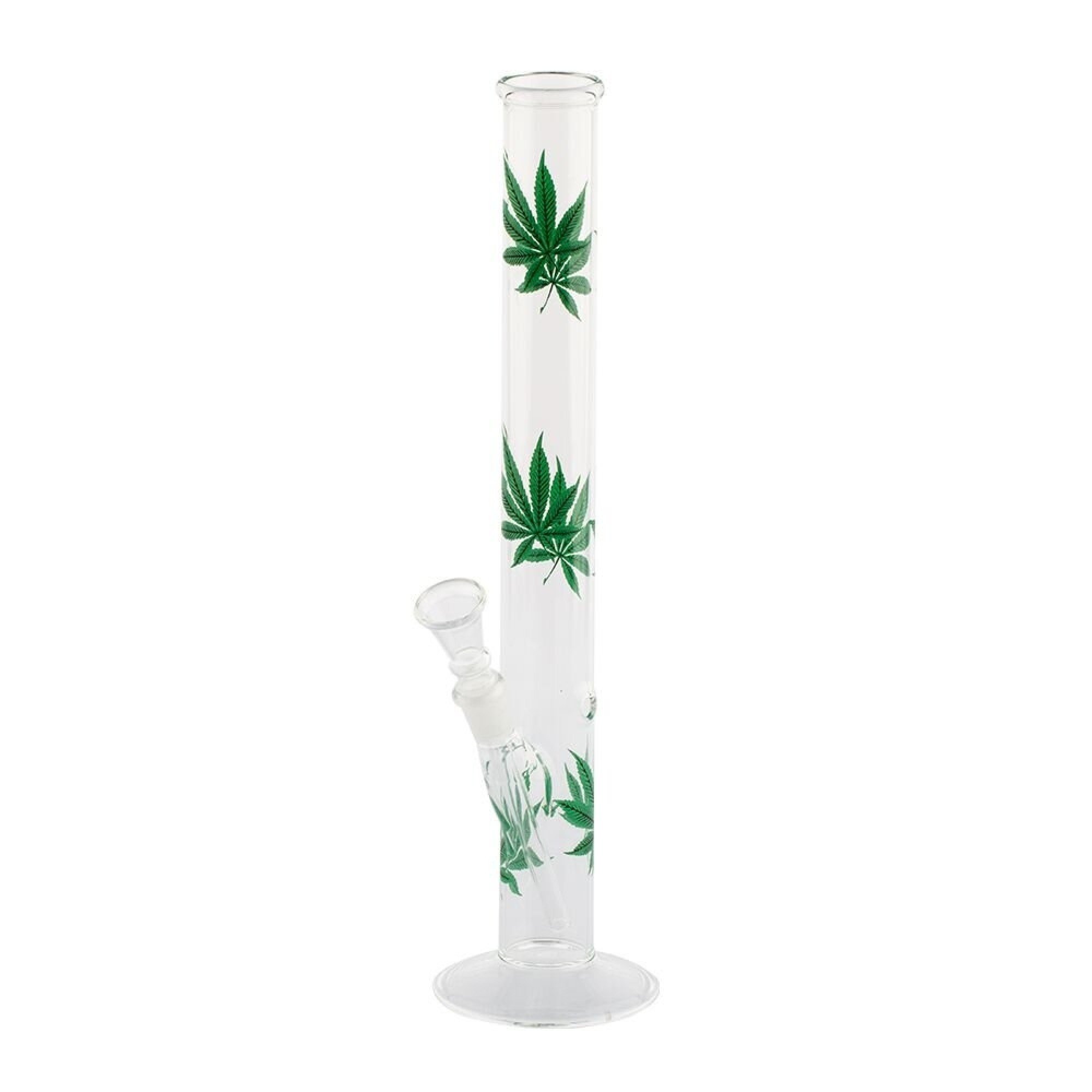 Leaves Glass Bong – 35cm
