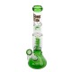 Thug Life Green Spiral Percolator Beaker Bong - 35cm