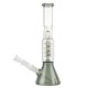 Double Bubble Filter Black Beaker Bong - 35cm