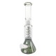 Double Bubble Filter Black Beaker Bong - 35cm