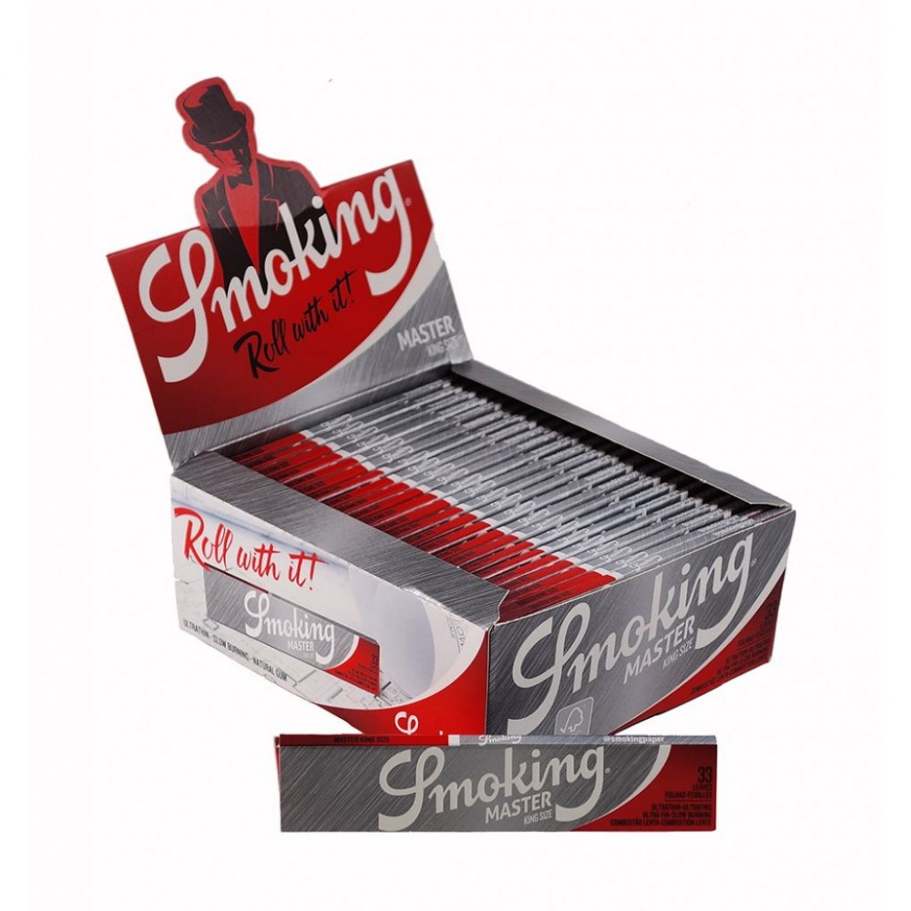 Smoking Master King Size Silver Ultra Slim Rolling Papers Smoking Master King Size Silver Ultra Slim Rolling Papers