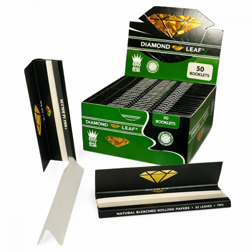 Diamond Leaf King Size Slim Rolling Papers