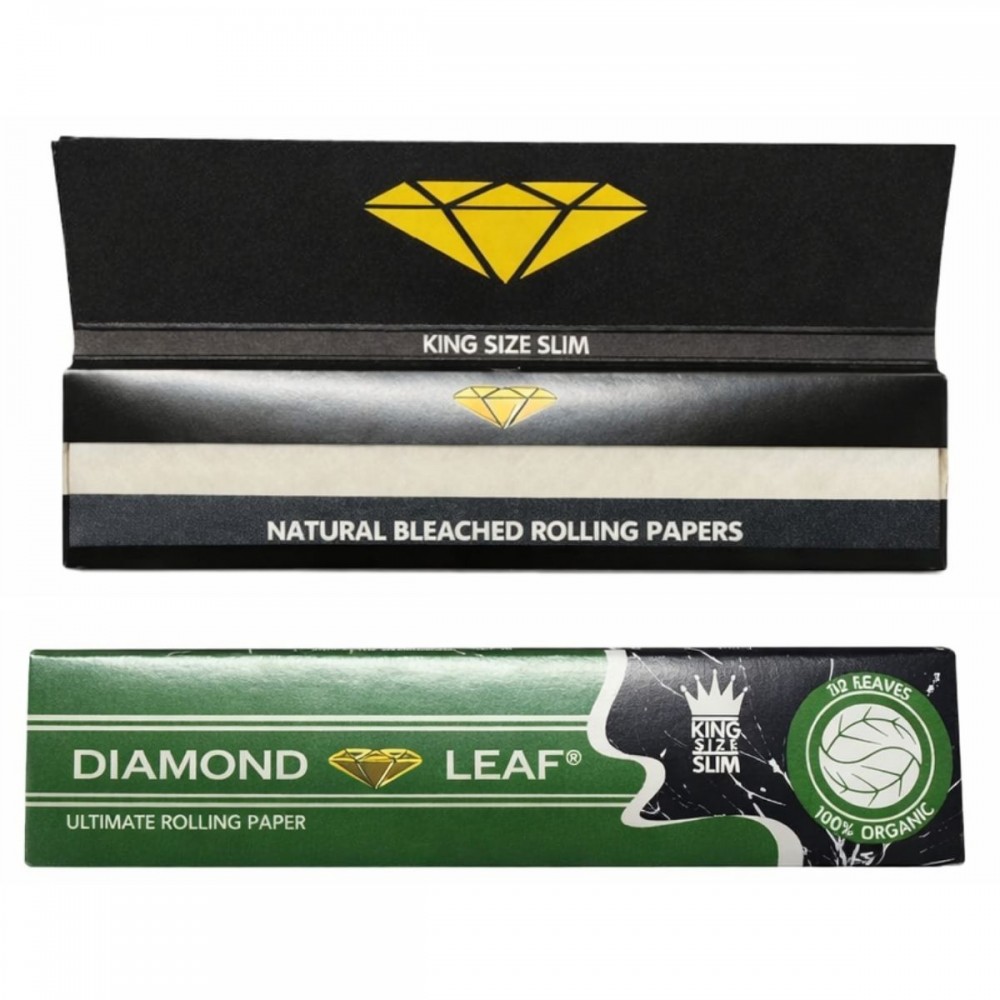 Diamond Leaf King Size Slim Rolling Papers